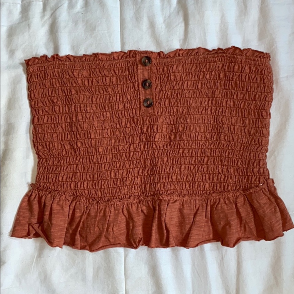 Strapless top